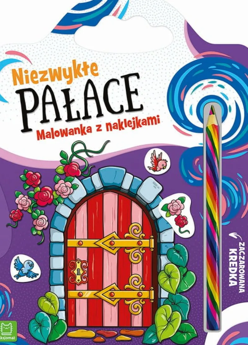 Dzieci AKSJOMAT Niezwykłe pałace. Malowanka z naklejkami. Zaczarowana kredka