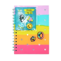 STNUX Notatnik A5 80k kratka z wpinkami multicolor 9094