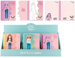 MAIN PAPER Notes na spirali BDGirls MP p36, mix cena za 1 szt