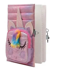 STNUX Pamiętnik Puffy Unicorn z kieszonką, różowy STN 8721