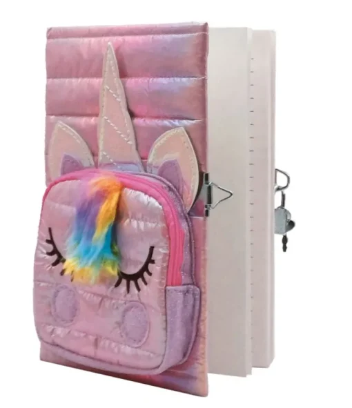 STNUX Pamiętnik Puffy Unicorn z kieszonką, różowy STN 8721
