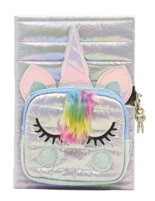STNUX Pamiętnik Puffy Unicorn z kieszonką, biały STN 8714