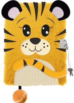 MAJEWSKI Pamiętnik z kłódką 3D włochacz A5 96k My Little Friend Tiger