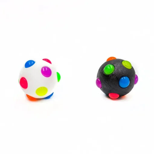 Dzieci IIGROUP Piłeczka 6,5cm Disco efekty świetlne p24 mix cena za 1 szt