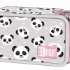 MAJEWSKI Piórnik 2-komorowy z wyposażeniem PC4 Panda Grey