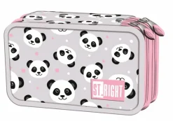 MAJEWSKI Piórnik 2-komorowy z wyposażeniem PC4 Panda Grey