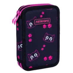 ASTRA Piórnik podwójny bez wyposażenia bag Cat's Eyes AC2