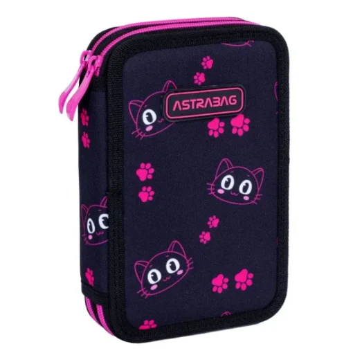 ASTRA Piórnik podwójny bez wyposażenia bag Cat's Eyes AC2