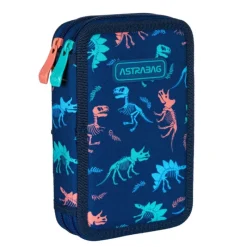 ASTRA Piórnik podwójny bez wyposażenia bag Dinosaur AC2
