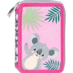 DERFORM Piórnik z wyposażeniem dwukomorowy Koala 10