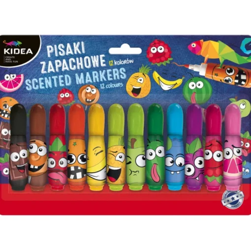 DERFORM Pisaki zapachowe 12 kolorów Kidea