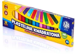 ASTRA Plastelina 18 kolorów kwadratowa