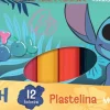 MAJEWSKI Plastelina 12 kolorów Stitch