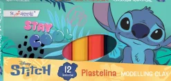 MAJEWSKI Plastelina 12 kolorów Stitch