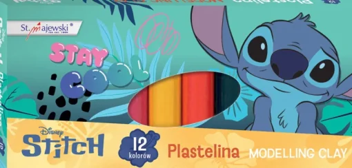MAJEWSKI Plastelina 12 kolorów Stitch