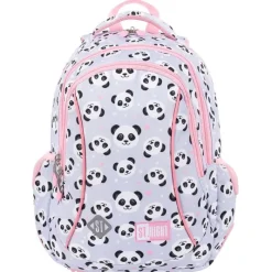 MAJEWSKI Plecak 3 komorowy STRIGHT BP-26 Grey Panda
