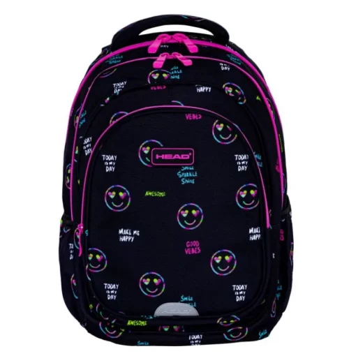 ASTRA Plecak dwukomorowy Head Smile Sparkle Shine AB300