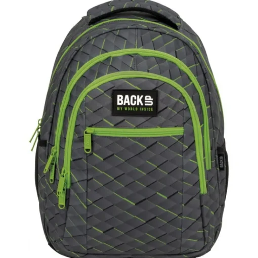 DERFORM Plecak 3-komorowy BACKUP 5 model O53 pikselowe kwadraciki