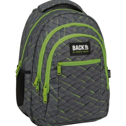 DERFORM Plecak 3-komorowy BACKUP 5 model O53 pikselowe kwadraciki
