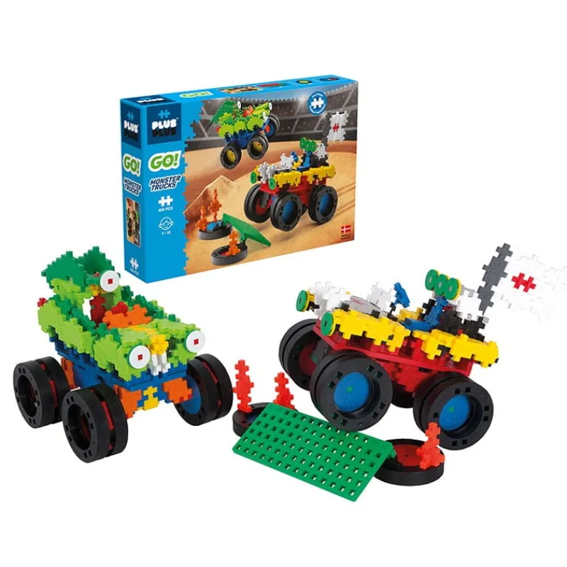 DANTE Plus Plus GO! Klocki Monster Trucks 600 elementów