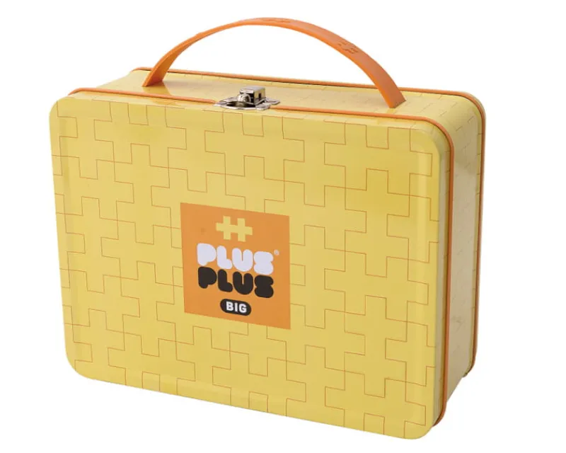 DANTE Plus Plus Klocki big Metalowa żółta walizeczka 70 elementów 3274