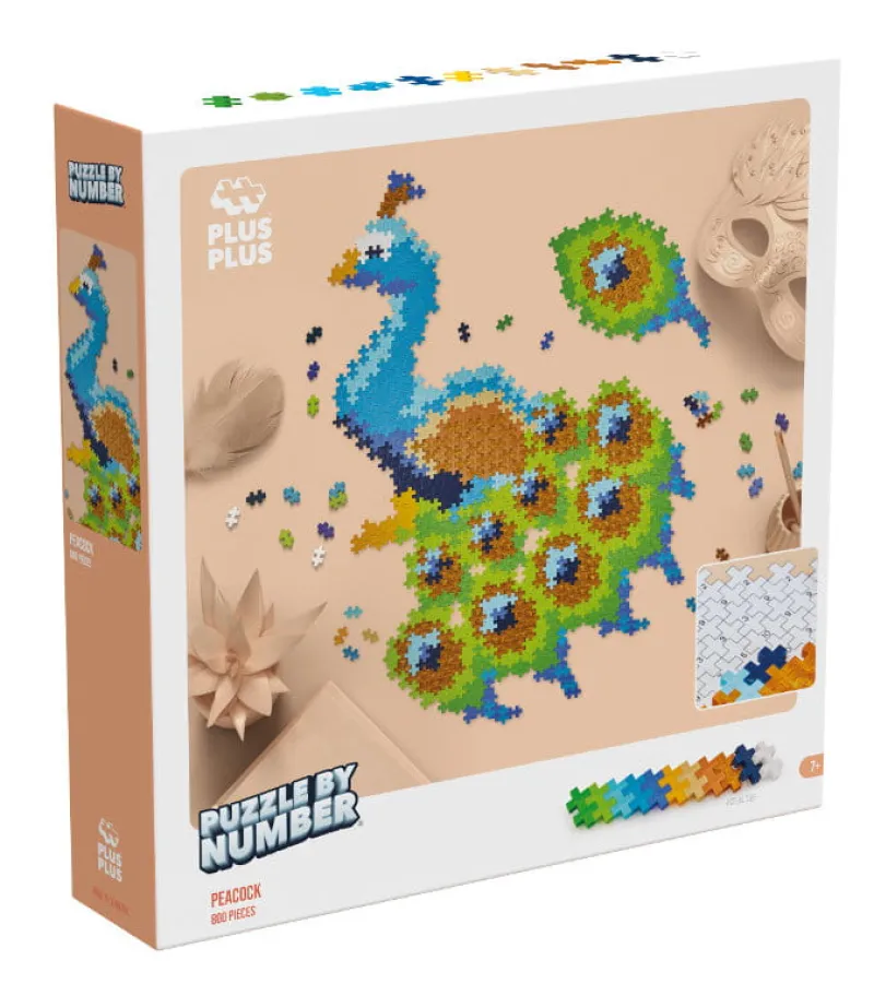 DANTE Plus Plus Puzzle by number Paw 800 elementów 3931