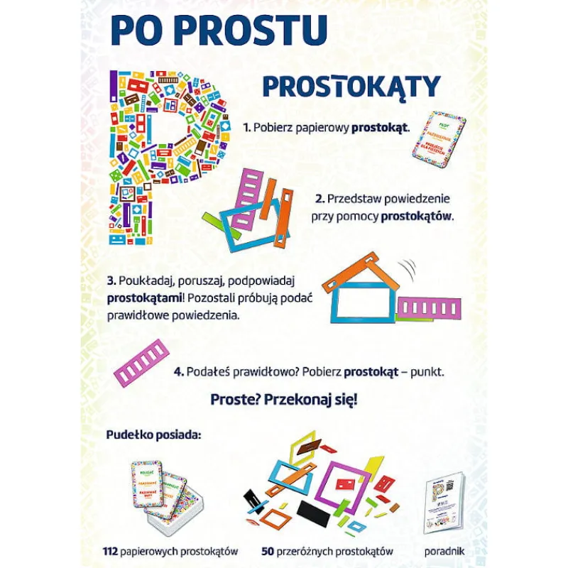 TREFL Po prostu P Prostokąty gra 02437
