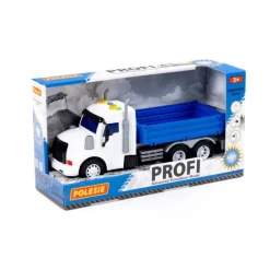 POLESIE 91680 "Profi" samochód burtowy inercyjny ze światłem i dźwiekim niebieski w pudełku