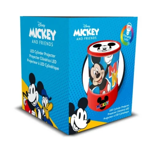 KIDS EUROSWAN Projektor cylindryczny LED Mickey Mouse MK30024