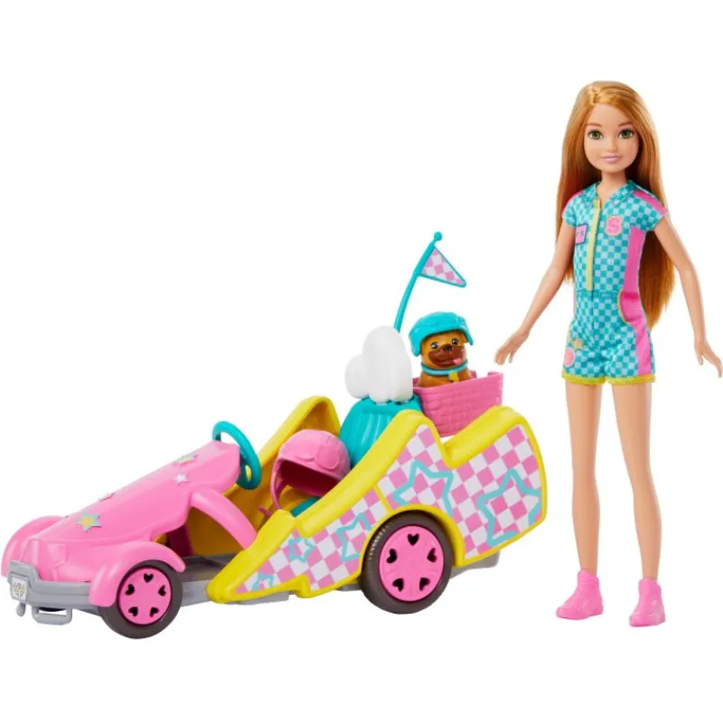 MATTEL PROMO Barbie Gokart Stacie Pojazd filmowy i lalka HRM08