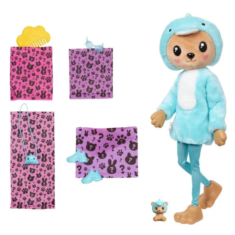 MATTEL PROMO Barbie Lalka Cutie Reveal Miś-Delfin HRK25