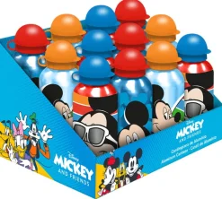 KIDS EUROSWAN PROMO Bidon aluminiowy 500ml Mickey Mouse 3 wzory MK30008 mix cena za 1 szt