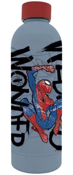 KIDS EUROSWAN PROMO Bidon ze stali nierdzewnej z nadrukiem 3D 500ml Spiderman 843372
