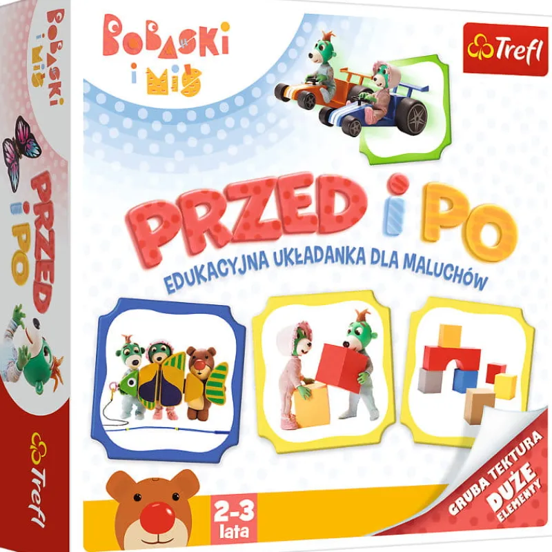 TREFL PROMO Bobaski i Miś. Przed i Po - edukacyjna układanka dla maluchów 02062 p12