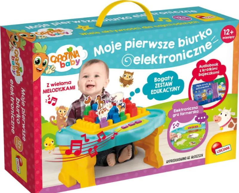 LISCIANI GIOCHI PROMO Carotina Baby Moje pierwsze biurko elektroniczne 76628