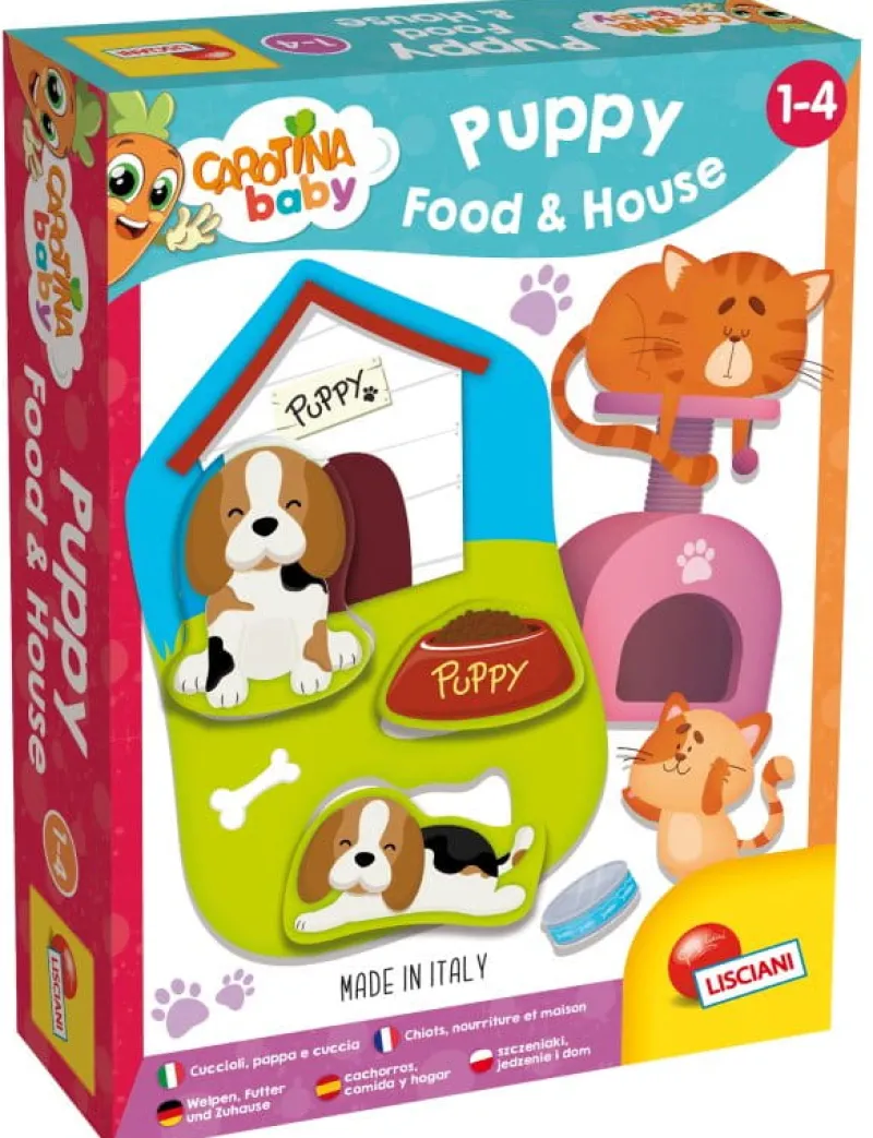 LISCIANI GIOCHI PROMO Carotina Baby zwierzątka jedzenie i dom 92499 LISCIANI