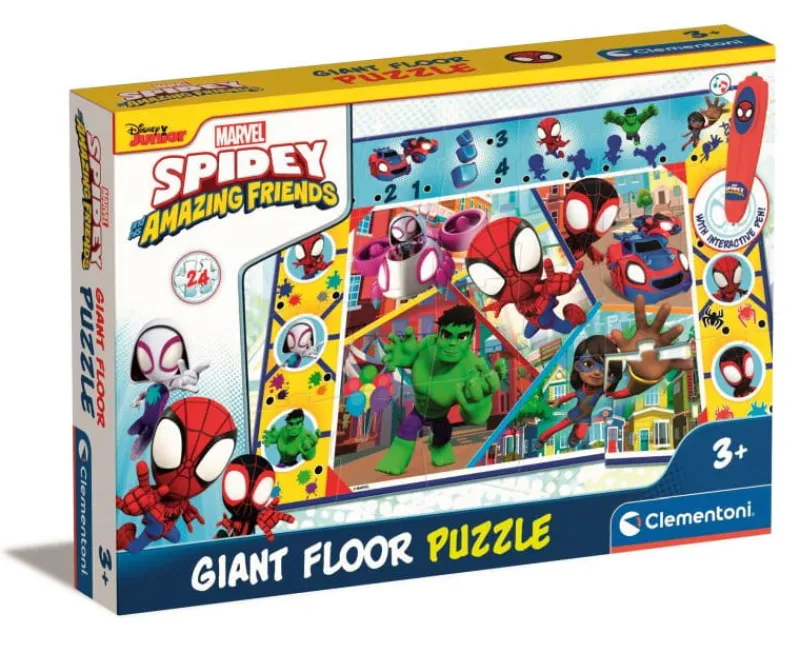 CLEMENTONI PROMO Gigant puzzle podłogowe 24el. Spiderman 16735