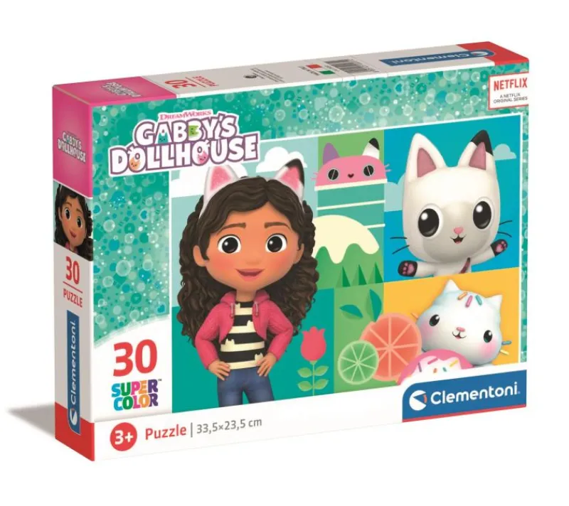 CLEMENTONI PROMO Puzzle 30el Koci Domek Gabi. Gabby's Dollhouse 20281