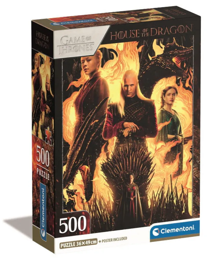 CLEMENTONI PROMO Puzzle 500el Compact House of The Dragon 35548