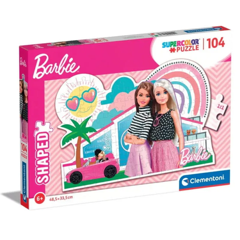 CLEMENTONI PROMO Puzzle 104el shaped Barbie 27163