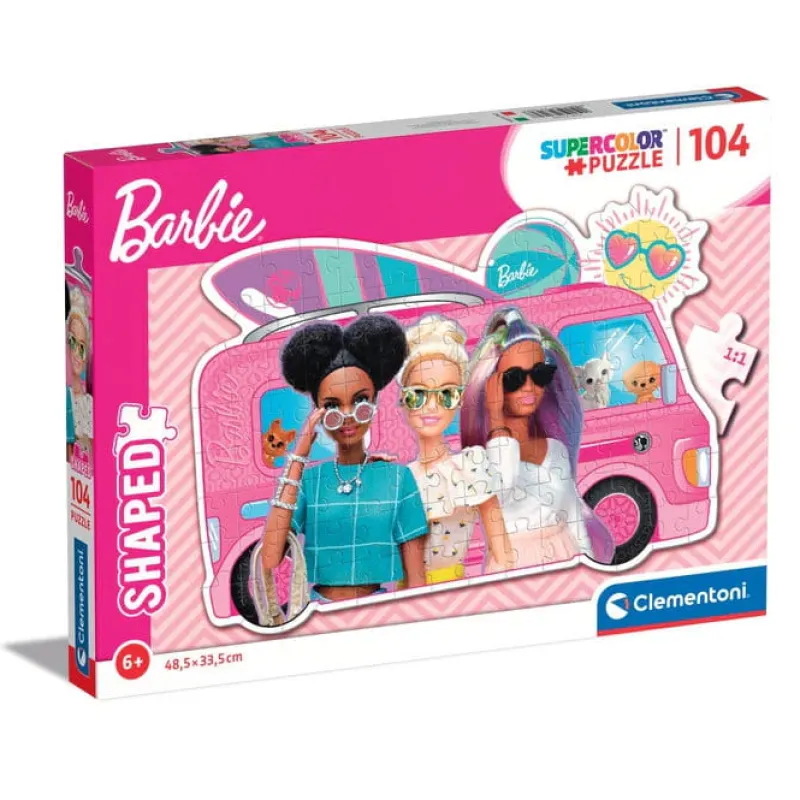 CLEMENTONI PROMO Puzzle 104el shaped Barbie 27162