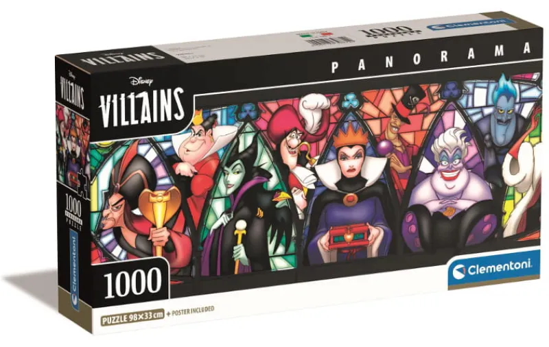 CLEMENTONI PROMO Puzzle 1000el Panorama Villains 39872