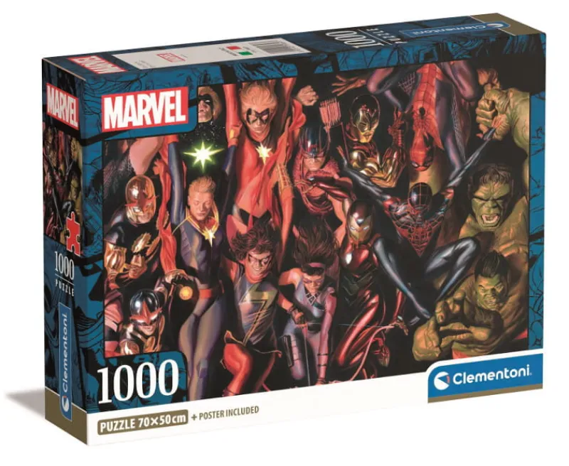CLEMENTONI PROMO Puzzle 1000el Compact Marvel The Avengers 39857