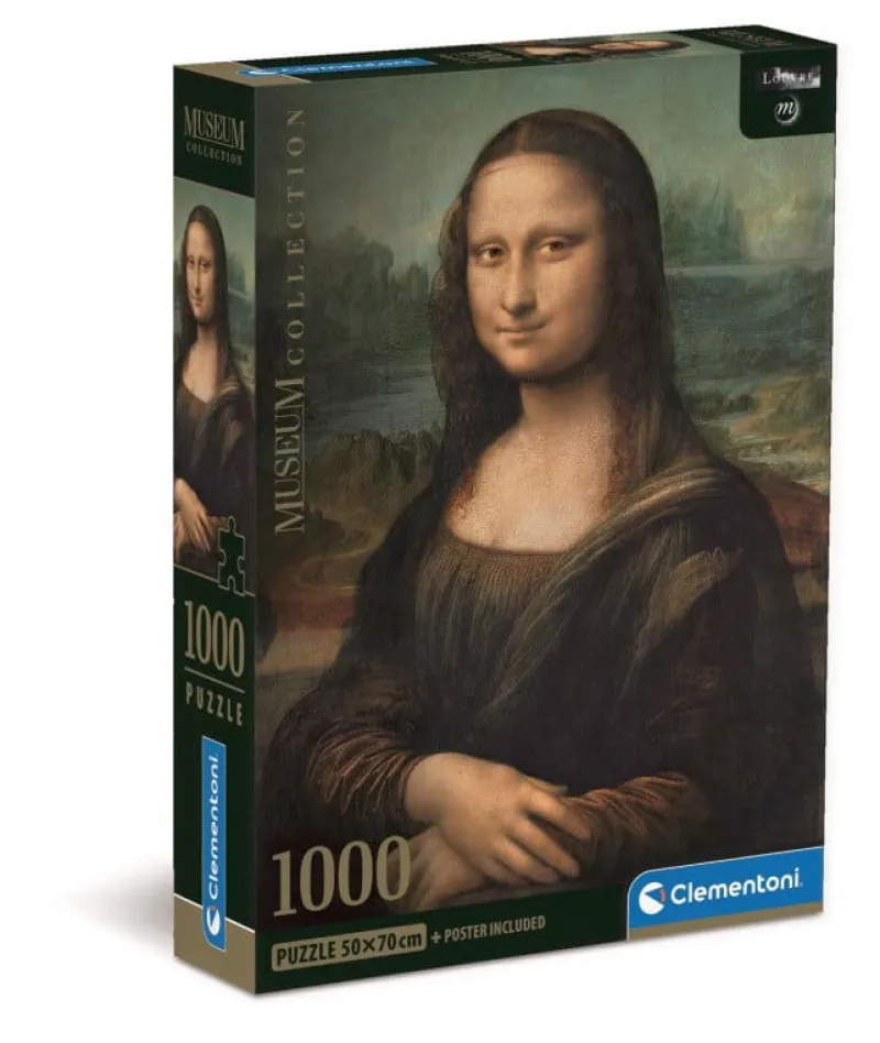 CLEMENTONI PROMO Puzzle 1000el Compact Museum Leonardo da Vinci: Gioconda. Mona Lisa 39708 p6