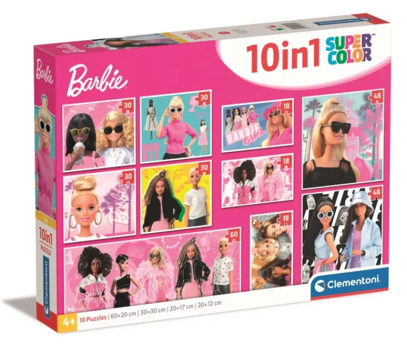 CLEMENTONI PROMO Puzzle 10w1 SuperColor Barbie 20282