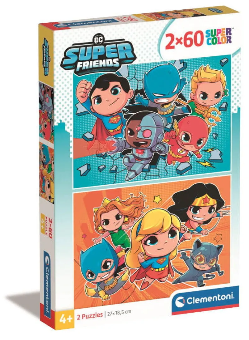 CLEMENTONI PROMO Puzzle 2x60el DC Comics Superfriends 21624 p6