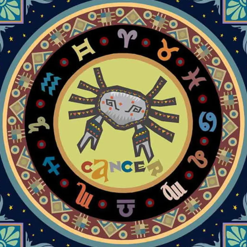 NORIMPEX PROMO Diamentowa mozaika Mandala 7D Zodiak Rak 30x30cm 1006579