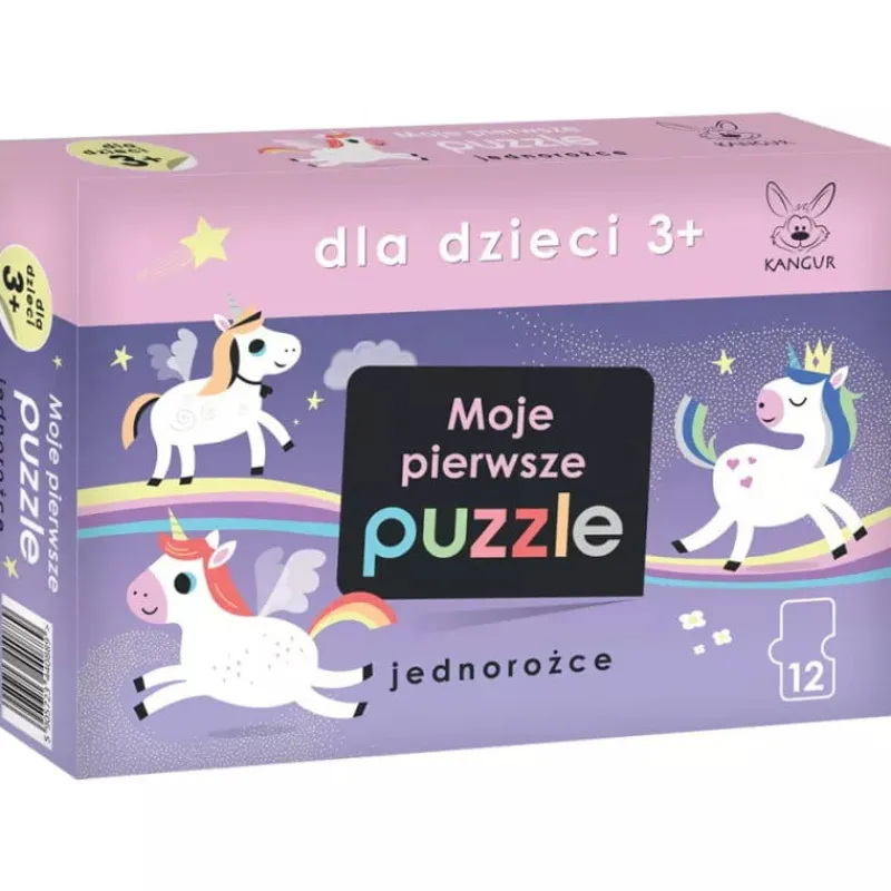 KANGUR PROMO Dla Dzieci 3+. Moje pierwsze puzzle Jednorożce