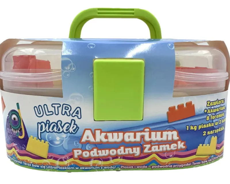 EPEE PROMO Ultra piasek Akwarium Podwodny Zamek 1kg piasku + akcesoria 8591945093209
