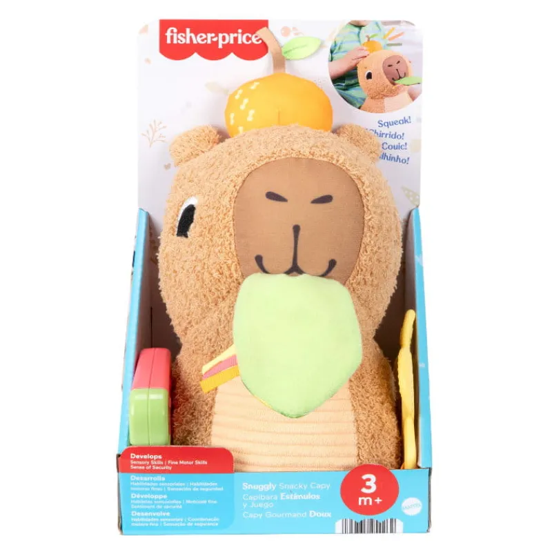 MATTEL PROMO Fisher-Price Kapibara sensoryczna przytulanka HYR54